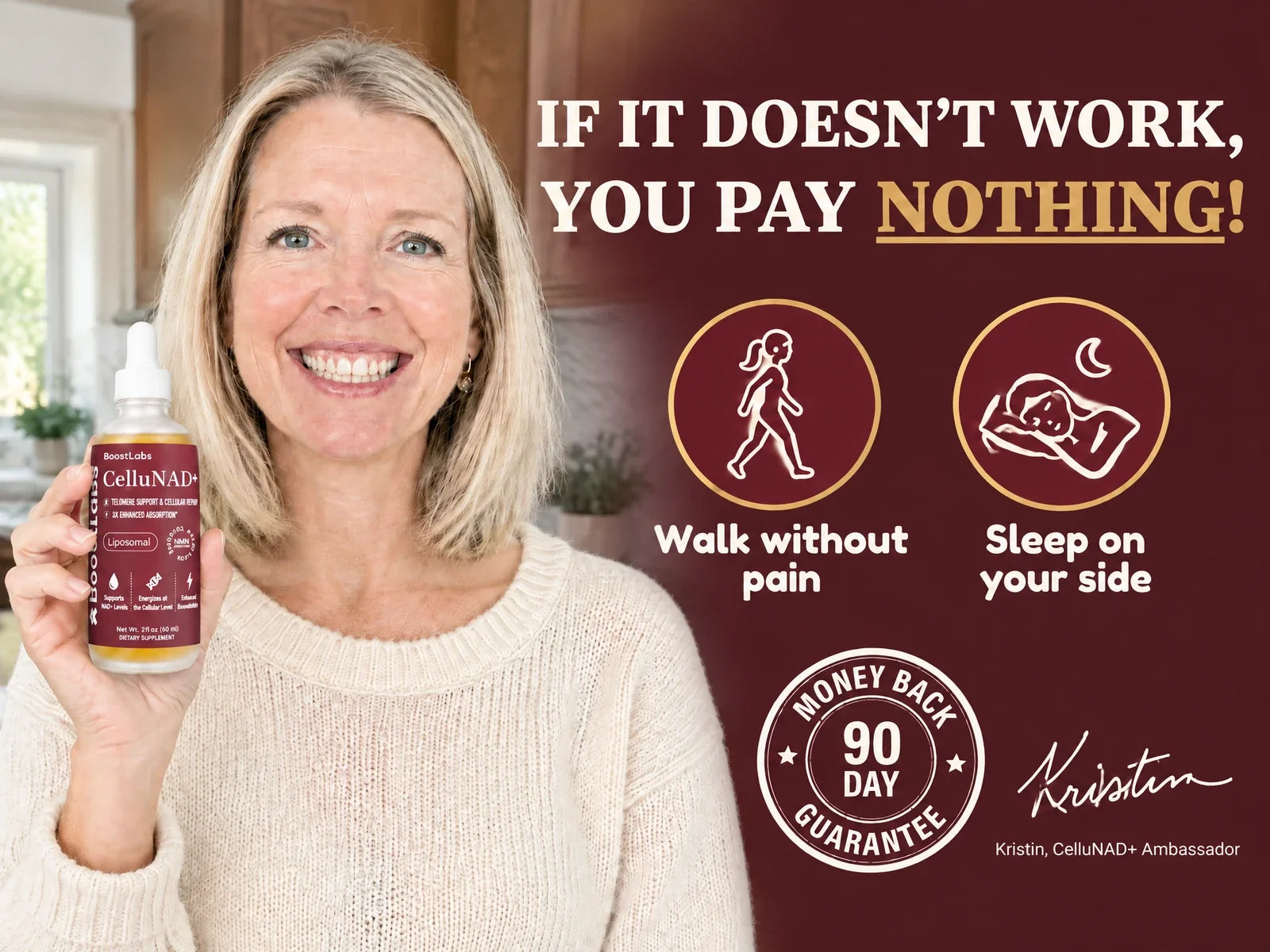 If it doesn't work, you pay nothing: 90-day money back guarantee