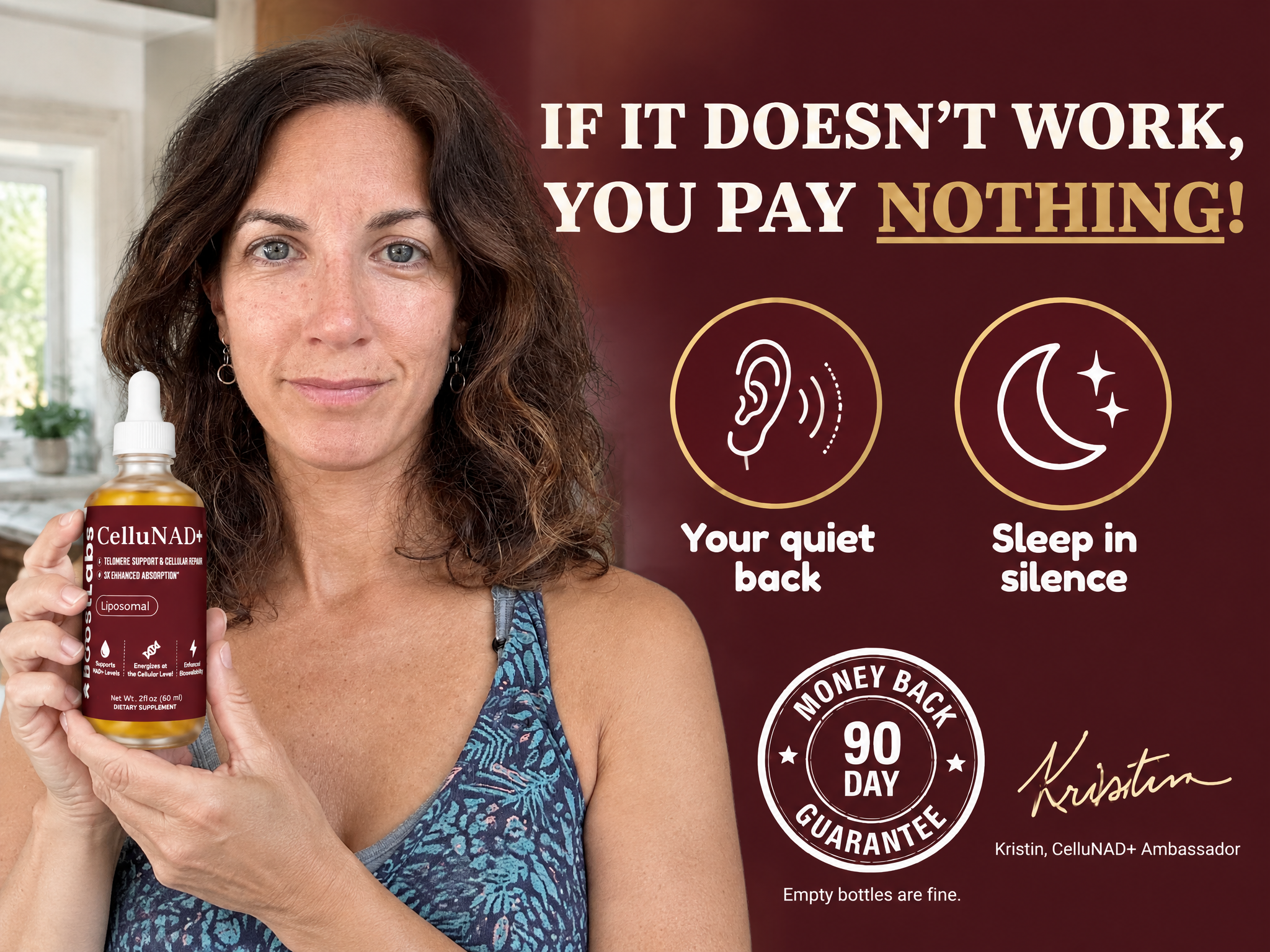 If it doesn't work, you pay nothing: your quiet back, sleep in silence, 90-day money back guarantee